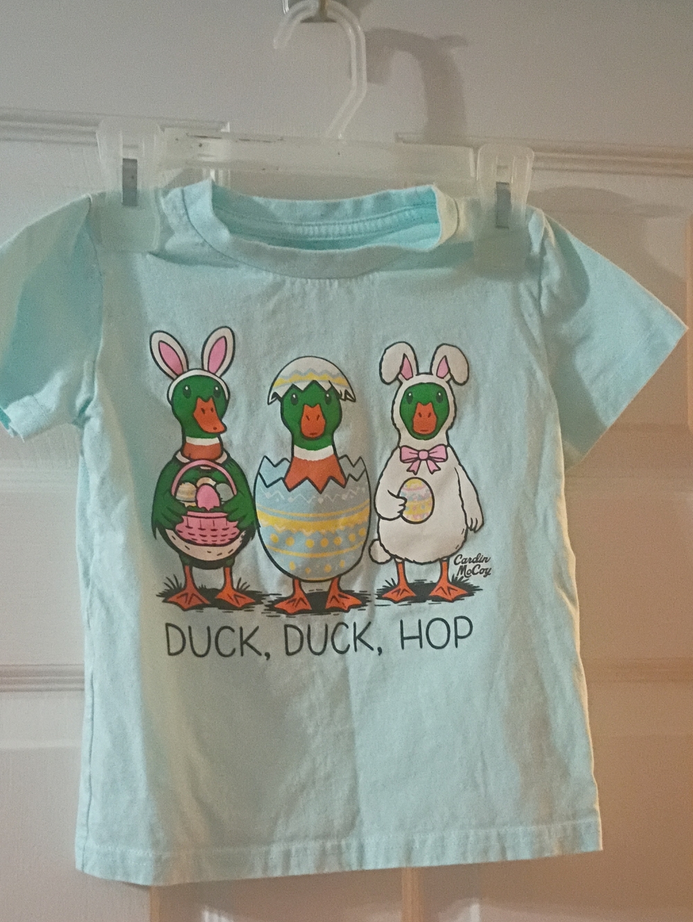 Toddler Light Blue 'Duck, Duck, Hop' Graphic Tee